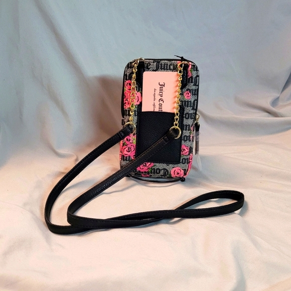 Juicy Couture Gray Floral Wallet Purse - Picture 4 of 5
